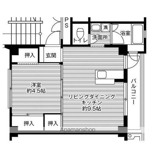 ビレッジハウス北条第三3号棟の間取り写真