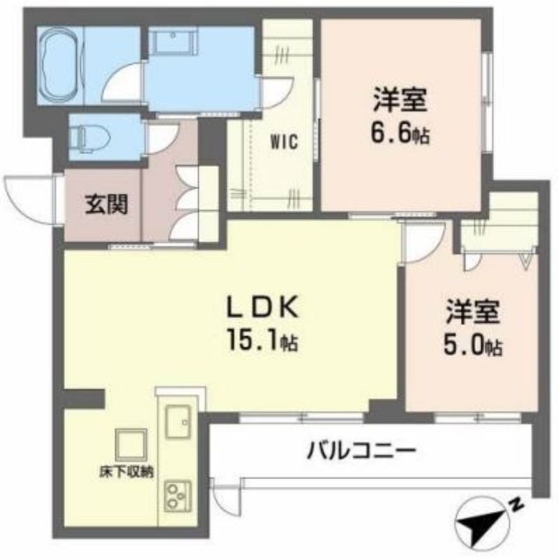 水島臨海鉄道 球場前駅 徒歩13分 3階建 築3年の間取り写真