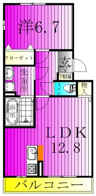 エシカルコートの間取り写真