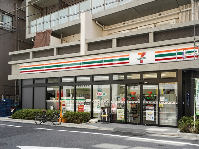 コンビニ　セブンイレブン中央区湊1丁目店（コンビニ）まで43m