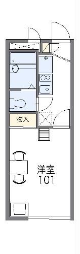 レオパレスグリンテルの間取り写真