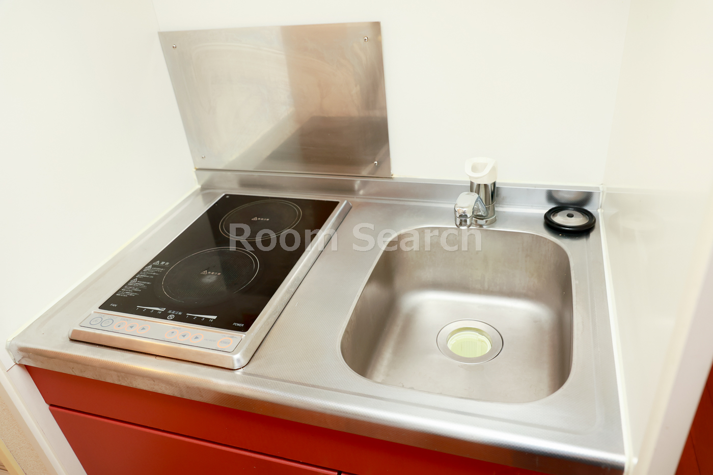 キッチン　2口コンロ、キッチン収納