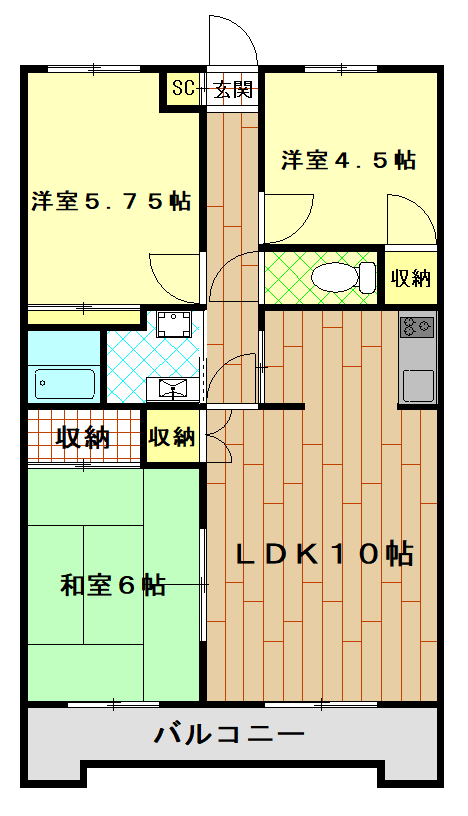 パークビュー緑ヶ丘の間取り