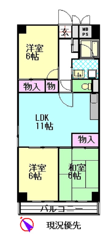 第2せきれいマンションの間取り