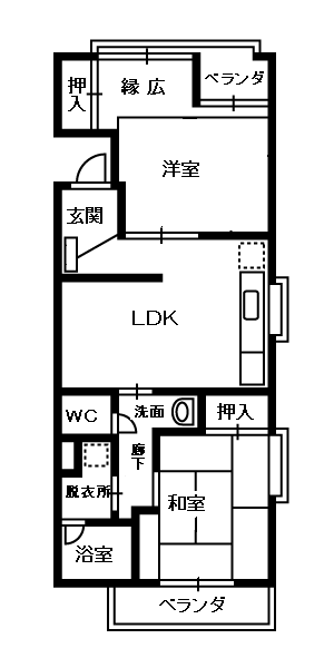 メゾンばんだいの間取り