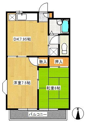 コーポ静和の間取り