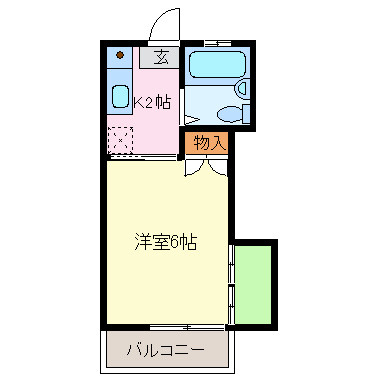 伊勢市小俣町湯田のアパートの間取り