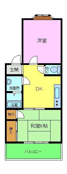 和泉市伏屋町のアパートの間取り