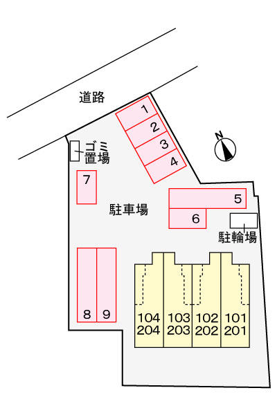 駐車場　配置図