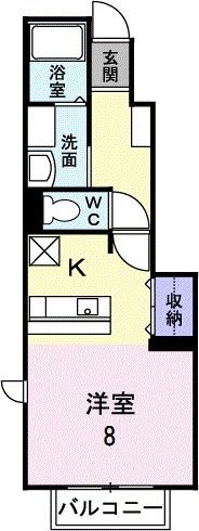 メゾンドアンジュＢの間取り