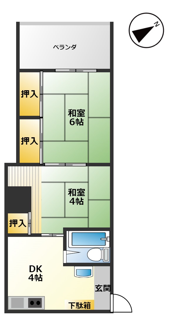 グランパレス南海の間取り