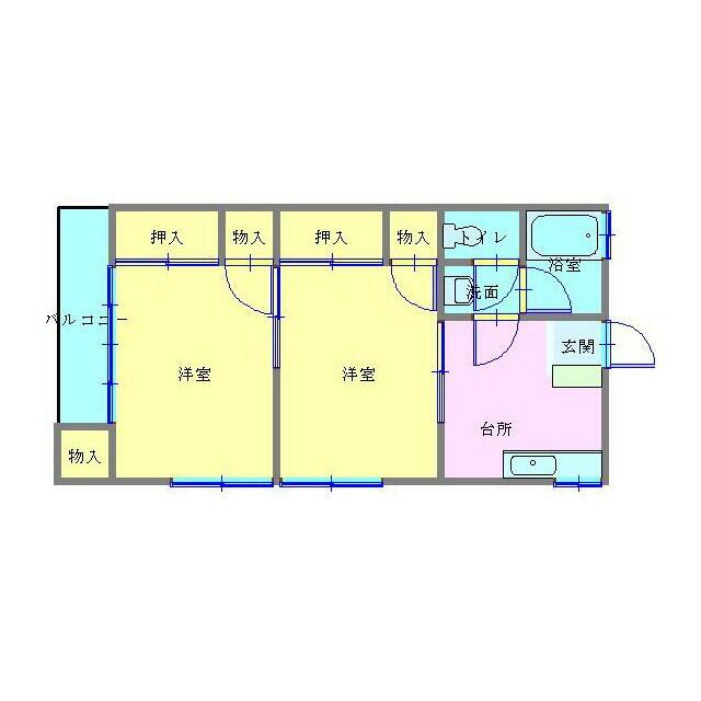 澤地アパートの間取り