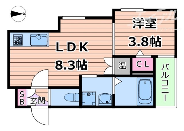 【F asecia castorの間取り】