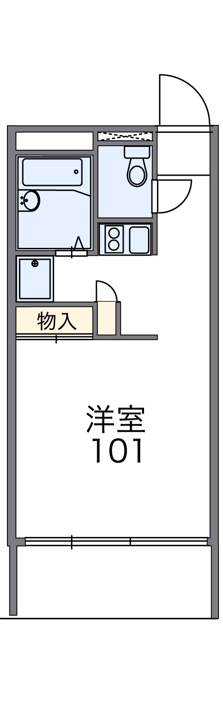 レオパレス錦の間取り