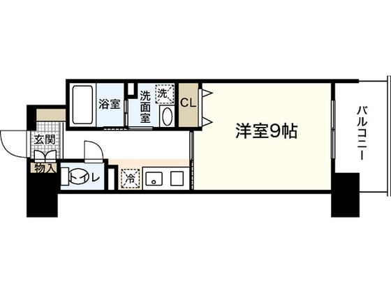 広島市中区小網町のマンションの間取り