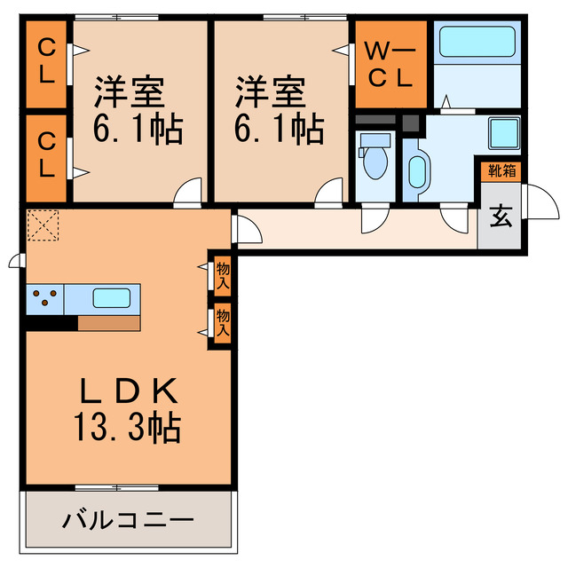 仮）D-ROOM松河戸町の間取り