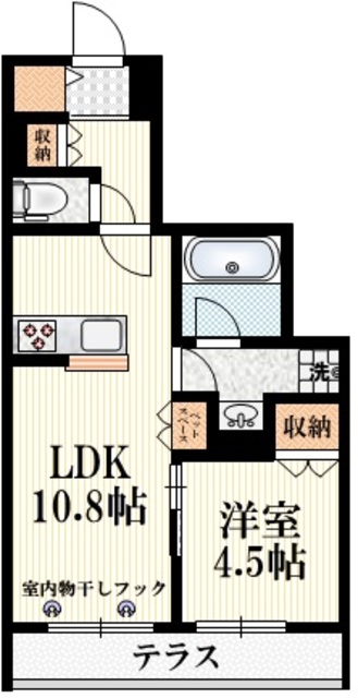 日野市百草のマンションの間取り