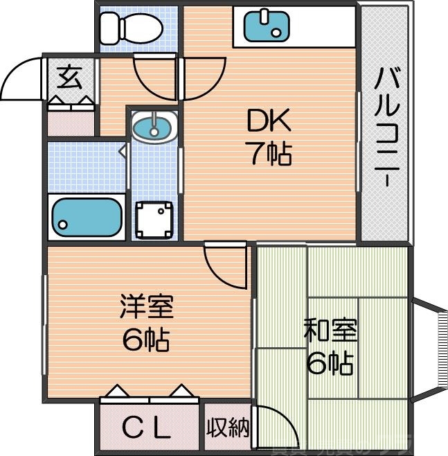 メゾンドルナの間取り