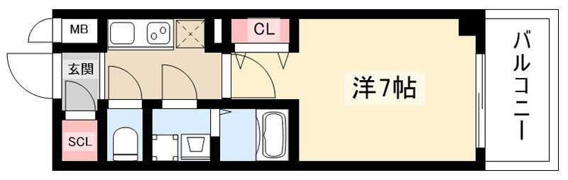 【S-RESIDENCE名駅NorthIIの間取り】