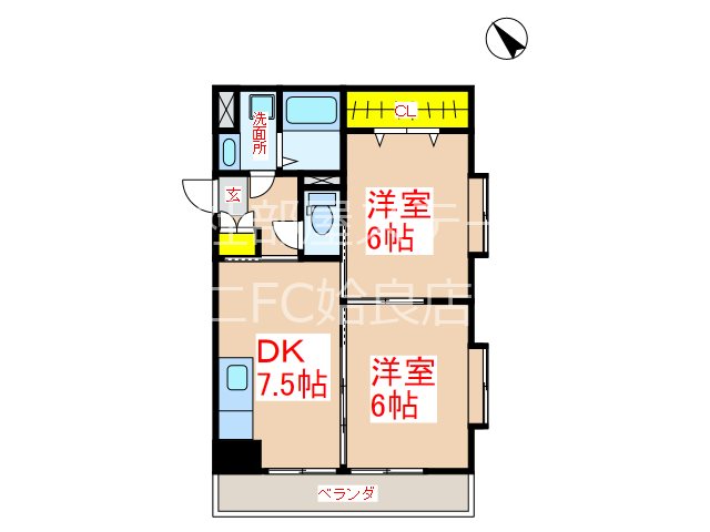 ユーミー西宮島の間取り