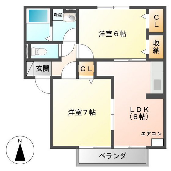 プレミール　ボヌール　Ｆの間取り