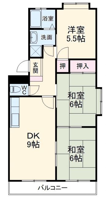 名古屋市北区駒止町のマンションの間取り