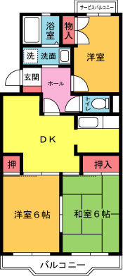 セントラルハイツ三和IIの間取り