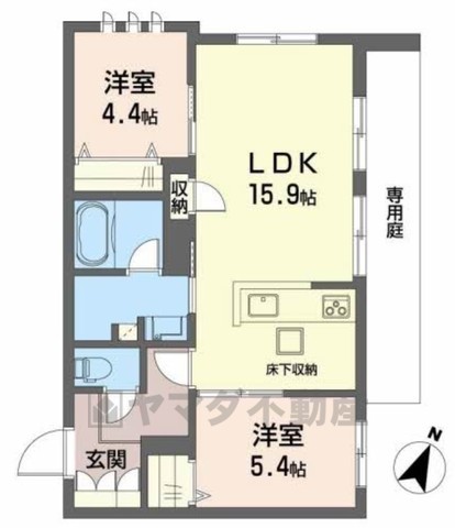 シャーメゾン　皐月の間取り