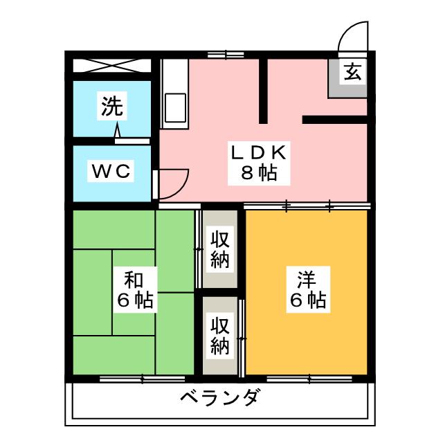【コーポ静岡の間取り】
