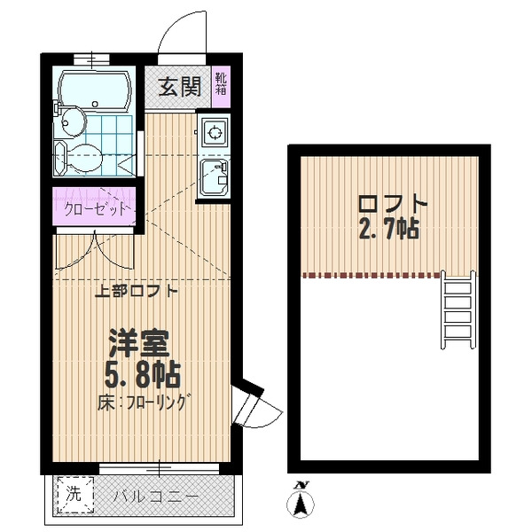 エルセリート桶川の間取り