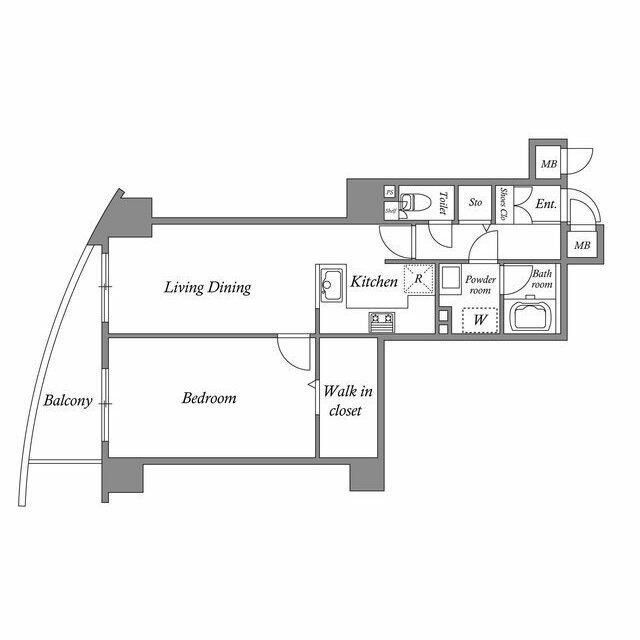 文京区向丘のマンションの間取り