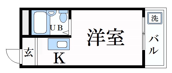 姫路市北平野のマンションの間取り