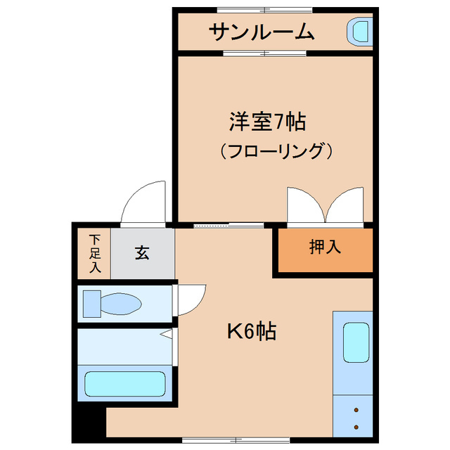 ＭフラットIの間取り