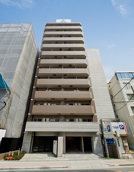 【大阪市中央区島町のマンションの建物外観】