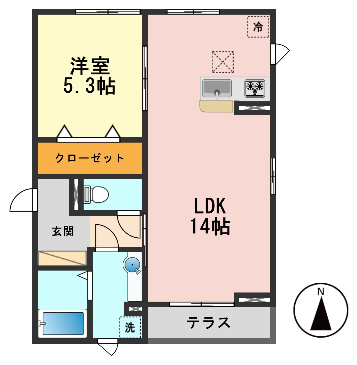 ステラカーサの間取り