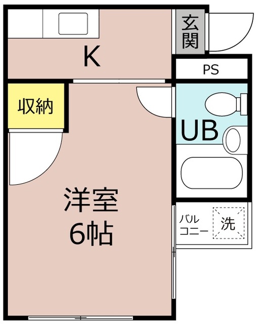 ハイツ松屋町の間取り