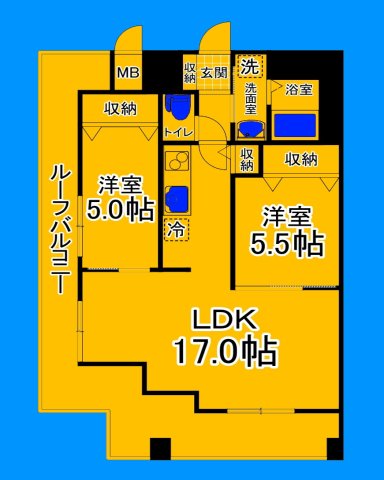 堺市堺区戎之町東のマンションの間取り