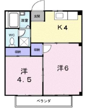 シティハイツ羽原の間取り