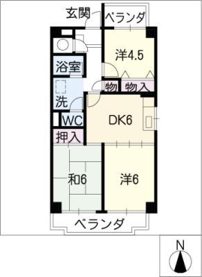 サンテラス近藤の間取り