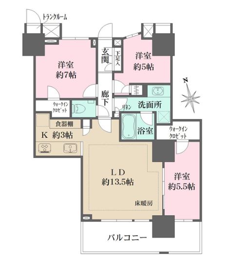 津田沼ザ・タワーの間取り