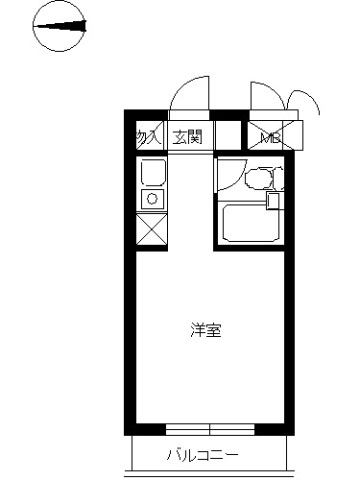 スカイコート元住吉第3の間取り