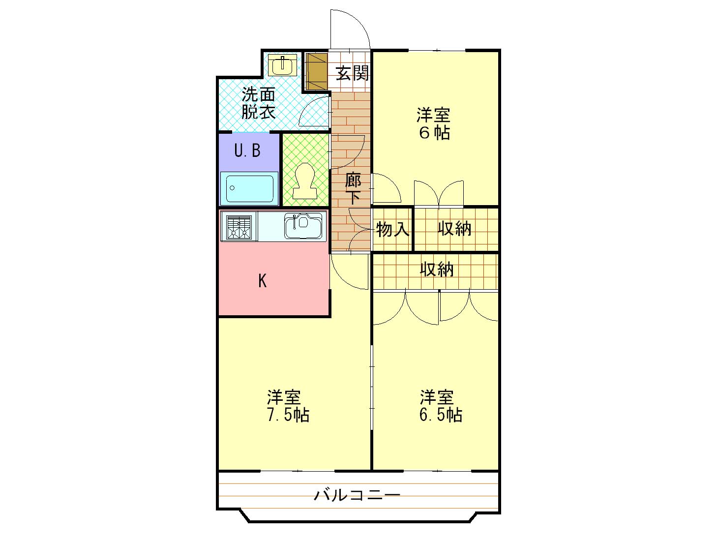 長野市大字南堀のマンションの間取り