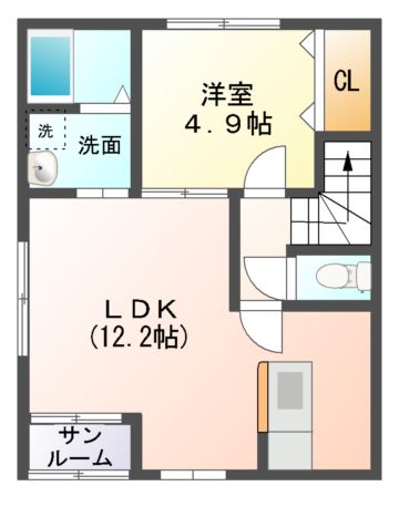 スマイラス青葉の間取り