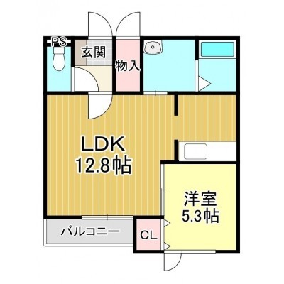 大成町新築アパートの間取り