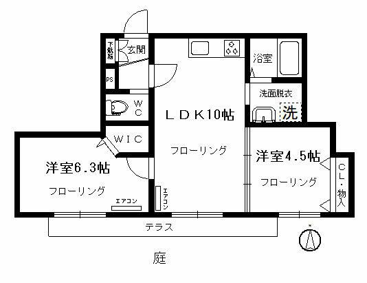 ＧＲＡＳＳ　ＰＡＲＫ（グラスパーク）の間取り