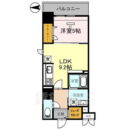 フレンシア西宮北口の間取り