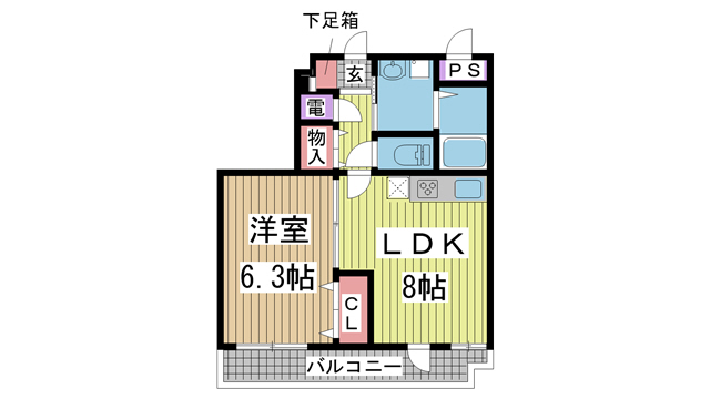 ルミエールオクティアの間取り