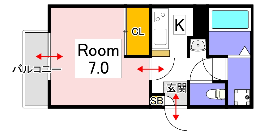 REGALEST十日市の間取り