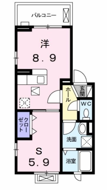 ルボアール箕面　Ａ棟の間取り