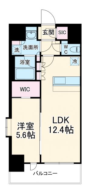 スプランディッド新大阪VIの間取り